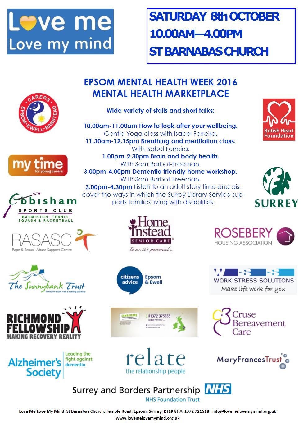 Mental Health Market Place 2016 poster